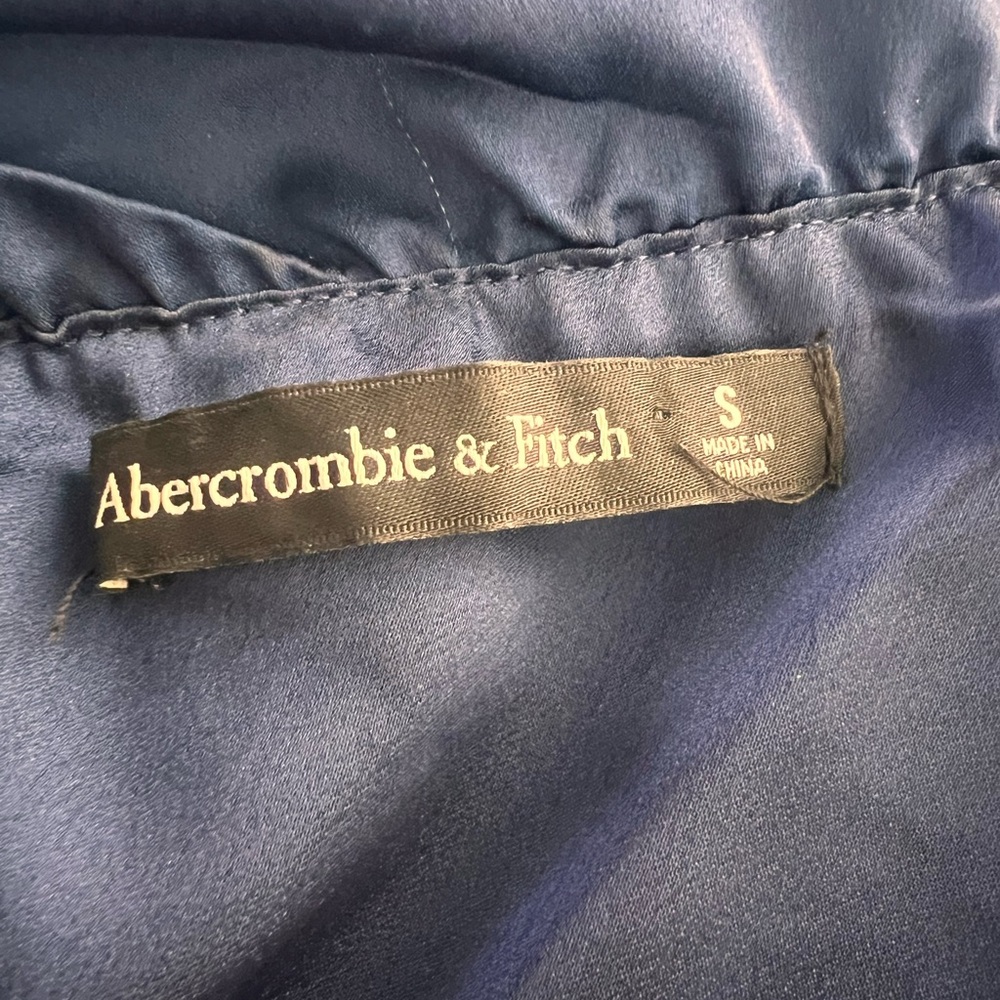 Abercrombie & Fitch One-Shoulder Dress in Navy with Floral Design - Picture 5 of 5